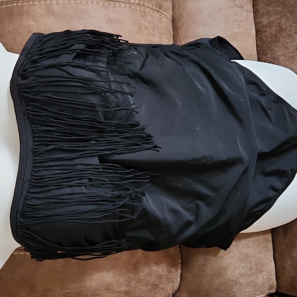 Emerald Bay Other - Emerald Bay fringe black swimsuit